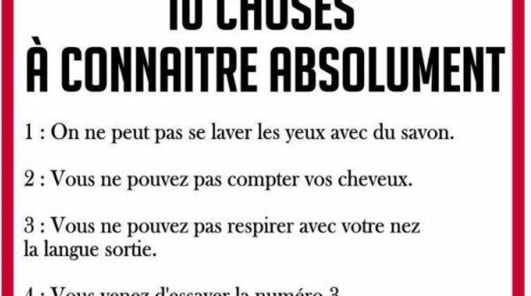 Voici les 10 choses à connaitre absolument !