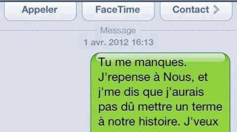 Il fait une blague très méchante à son ex.