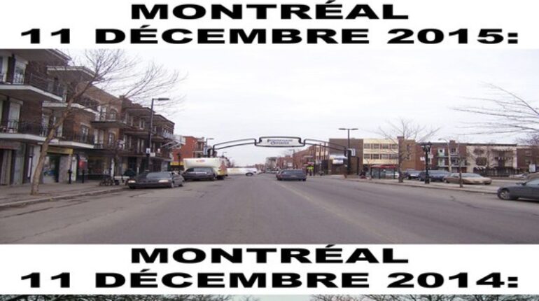 Montréal souvenirs: Le 11/12/2015 et celui de l’année 2014..