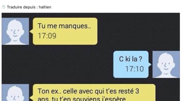 Il prend 30 minutes pour bien répondre son Ex.