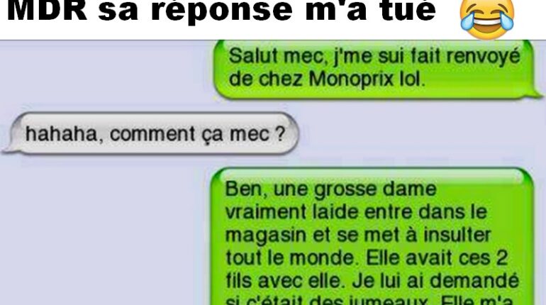 La réponse de ce mec à cette dame m’a tué..