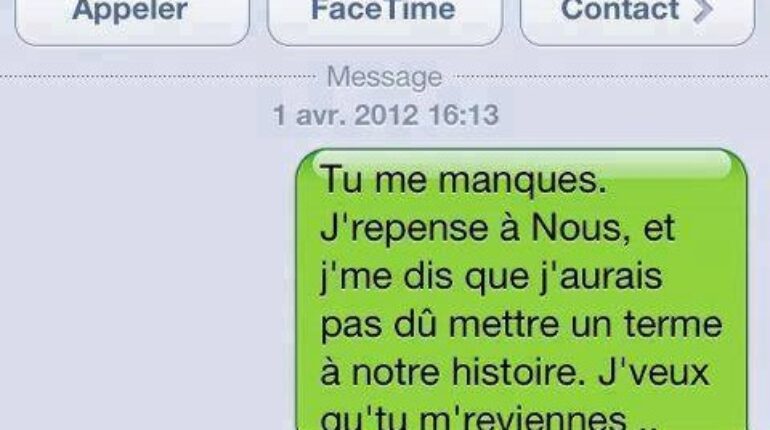 Pas de respect! il fait une drôle de blague à son ex.