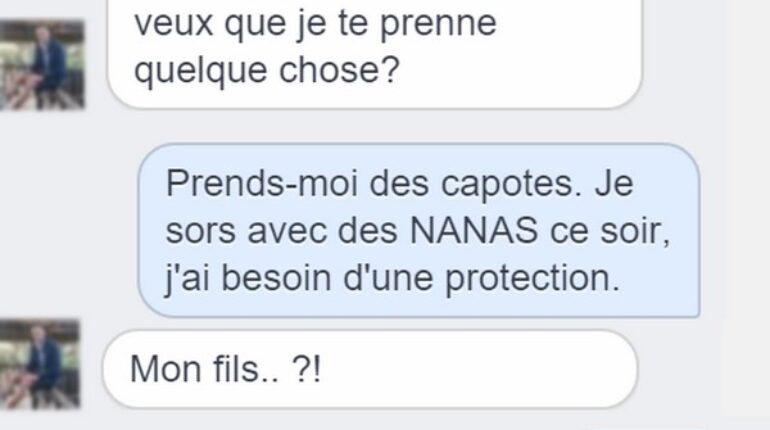 Quand le respect part en … entre un gars et son papa..