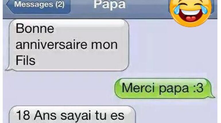 Un papa fait une petite rappel à son fils de ses origines..