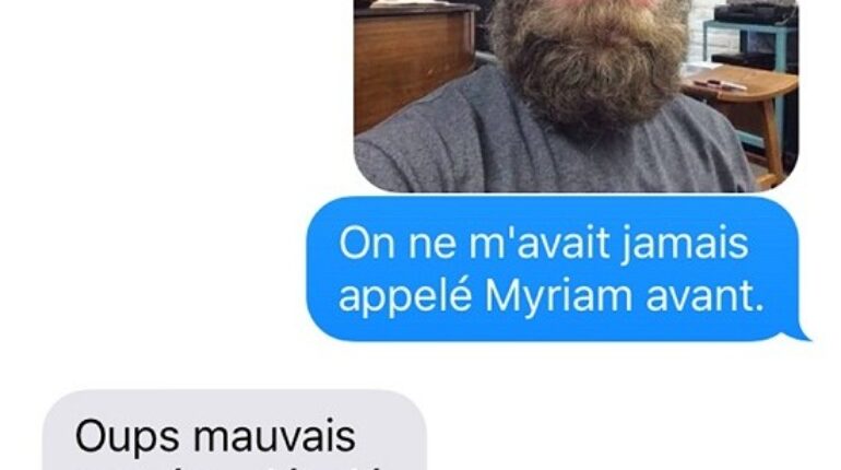 Elle insiste à envoyer des textos au mauvais numéro..