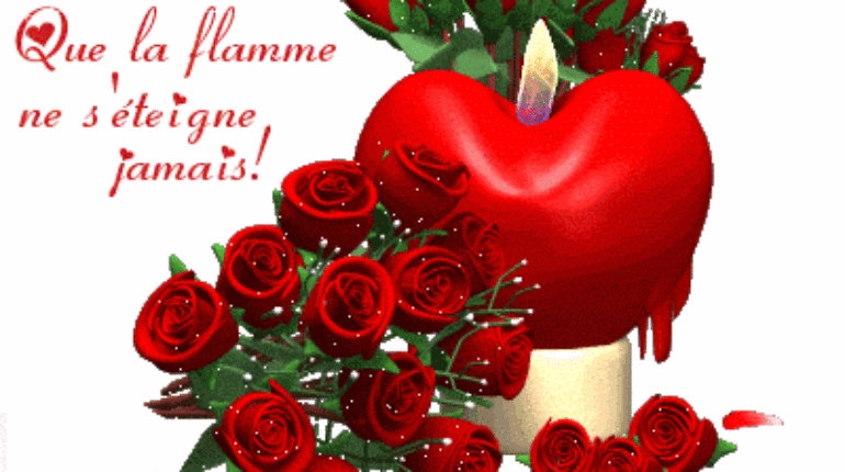 La bougie de l’amour que la flamme ne s’éteigne jamais..