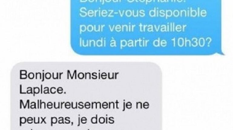 Quand on fait pas attention avec le correcteur automatique..
