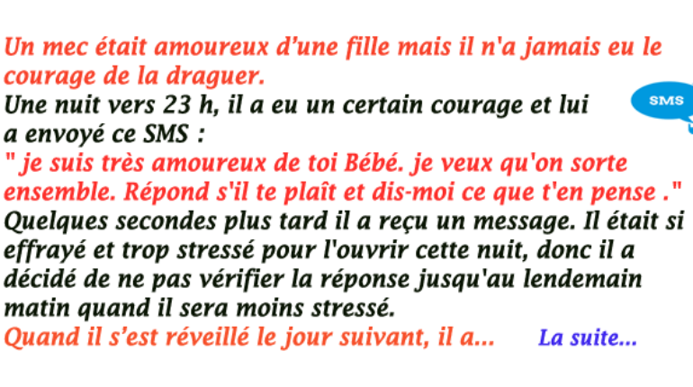 La fin était un peu choquante pour ce pauvre mec !