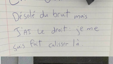 9 notes hilarantes laissées par des voisins en tabarnak
