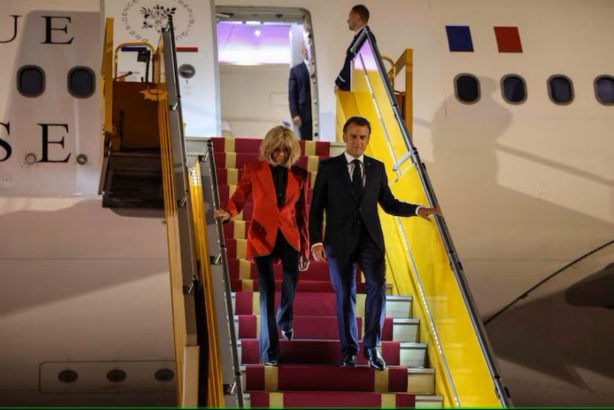 Emmanuel et Brigitte Macron