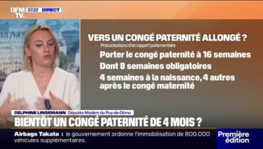 Delphine Lingemann déclare : « Le congé paternité devrait durer 16 semaines…