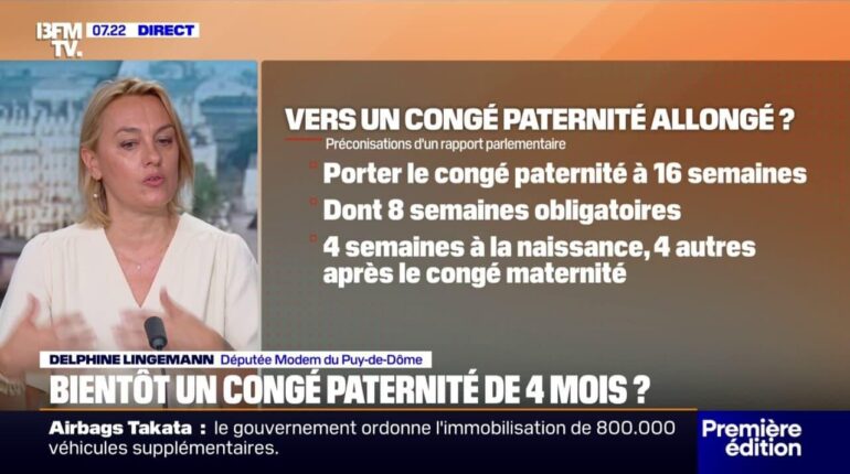 Congé maternité Congé paternité Égalité Politique familiale Rapport parlementaire réforme