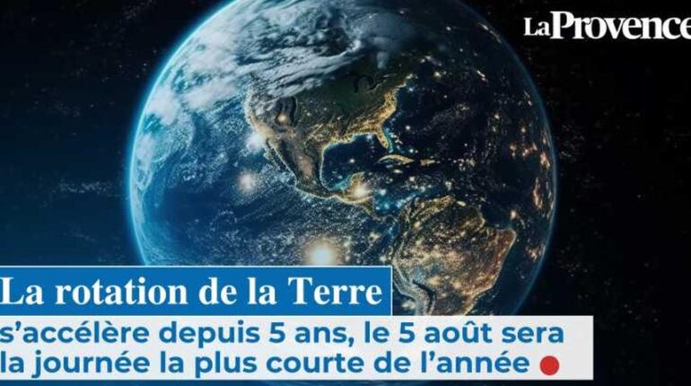 5 août 2024 : pourquoi cette journée durera moins longtemps que les autres changement climatique. Durée du jour Gastronomie Mouvements de la Terre Rotation terrestre Temps universel coordonné