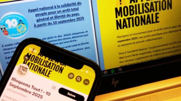 « Un arrêt total et illimité du pays » : ce mouvement mystérieux qui appelle au blocage le 10 septembre Austérité Blocage Budget 2026 Manifestation Mouvement citoyen Rentrée sociale