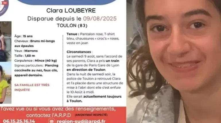 Clara, 15 ans : le mensonge à son père qui a tout déclenché accusent la France Adolescente Appel à témoins disparition Fugue Recherche disparus