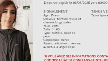 Adolescente Appel à témoins disparition Plaisir Yvelines