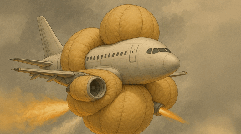 L’invention révolutionnaire de deux étudiants qui pourrait réduire de 60% l’impact des crashs d’avion Airbags Crash d'avion Ingénierie innovation Sécurité aérienne technologie