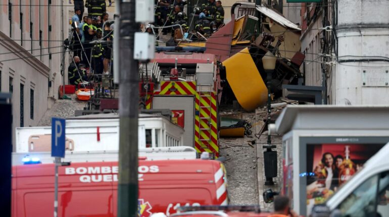 Le témoin de la tragédie de Lisbonne brise le silence : « Il a dévalé la rue à toute vitesse et s’est fracassé contre… » accident Funiculaire Lisbonne Portugal tragédie