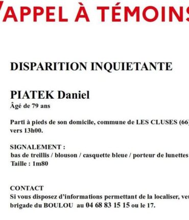 Disparu depuis samedi à 79 ans, Daniel n&rsquo;est toujours pas rentré de sa marche : « Un drone thermique a été déployé… »
