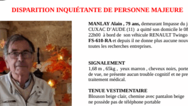 Appel à témoins Cuxac-d'Aude disparition faits divers Personne disparue