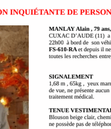 À 79 ans, Alain disparaît en pleine nuit au volant de sa Twingo : « Aucun trouble, aucun traitement… »