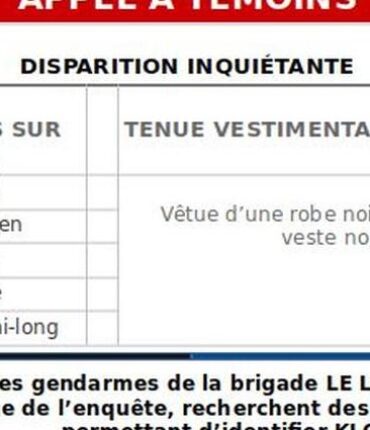 Nadège, 1m70, disparue après une panne : ce que révèle son téléphone éteint depuis 3 jours