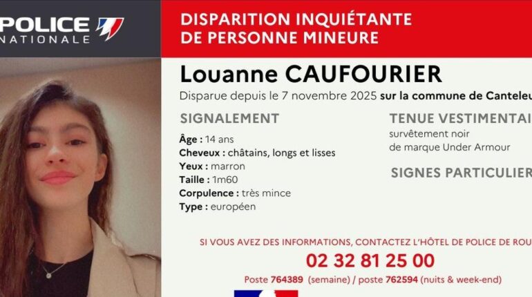 Louanne, 14 ans, disparue depuis 3 semaines : l’hypothèse du quartier Saint-Sever relance les recherches Adolescent disparition faits divers Recherche de personnes Rouen Seine-Maritime