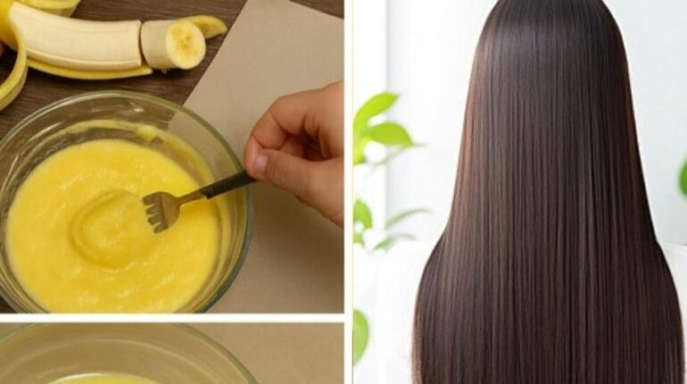 Banane Beauté Cheveux naturels Cosmétiques naturels Lissage Recette maison Soins capillaires