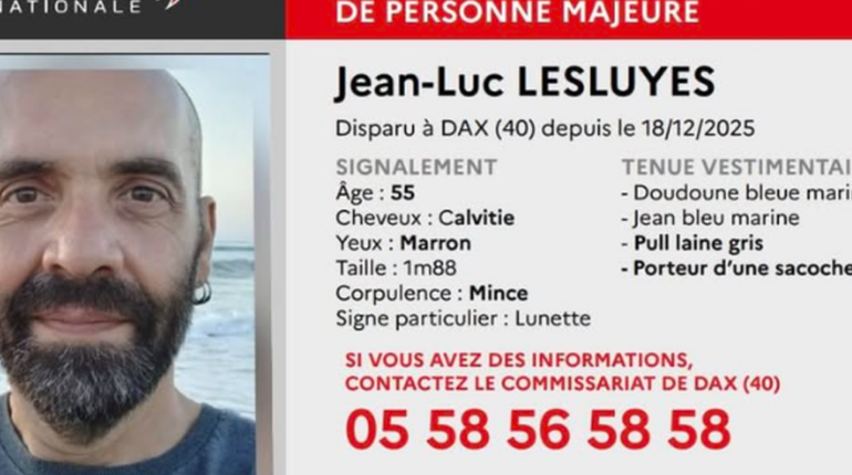 Avis de recherche Dax disparition glandes odorantes Recherche de personnes