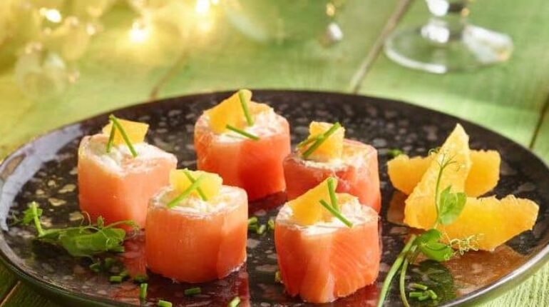 Apéritif Fromage frais Recette facile Saumon fumé Tartinades Vigilance orange