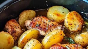 Cuisine réconfortante Mijoteuse Plat familial Pommes de terre Poulet Recette facile