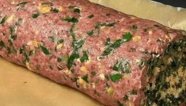 Dîner épinards Pain de viande Plat familial Recette beauté Ricotta