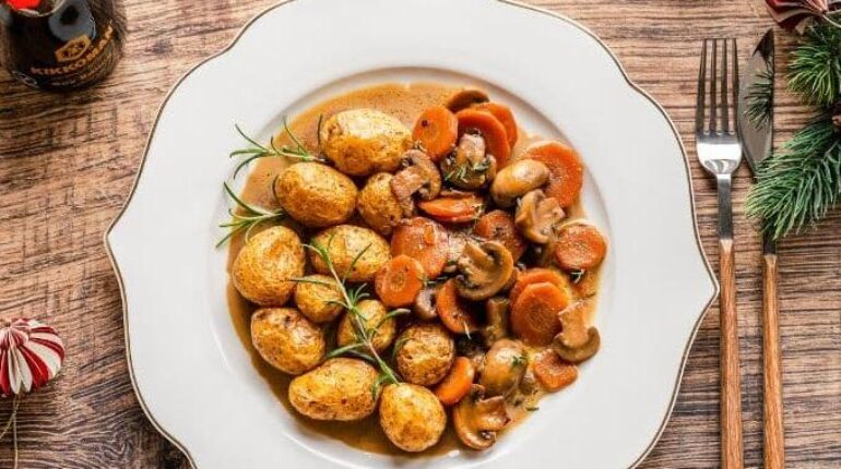 Bière brune champignons Cuisine rapide Plat hivernal Ragoût Recette facile