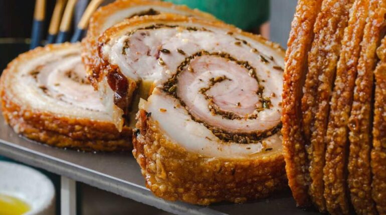 Apéro de Noël Cuisine italienne Porchetta Recette facile Repas de fête Rôti