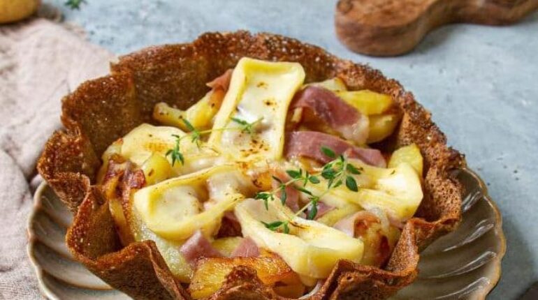 Air fryer Cuisine française fromage Galette Recette facile Terroir