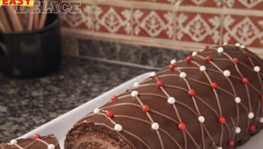 Bûche de Noël Chocolat Dessert Pâtisserie Praliné Recette facile