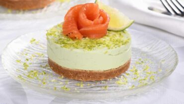 Apéro de Noël Cheesecake salé Entrée festive Fromage frais Recette facile Saumon fumé