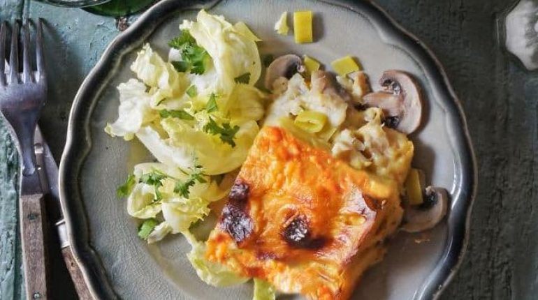 Béchamel Boules de fromage Cabillaud Curry Gratin dauphinois Poisson blanc 