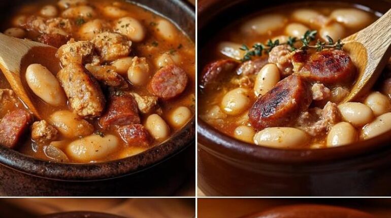 Cassoulet Cuisine française Haricots Blancs Plat Rustique Recette américaine Rougail Saucisse