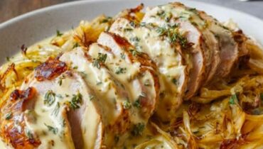 Cuisine gourmande Filet mignon Oignons confits Plat d'hiver Reblochon Recette simple