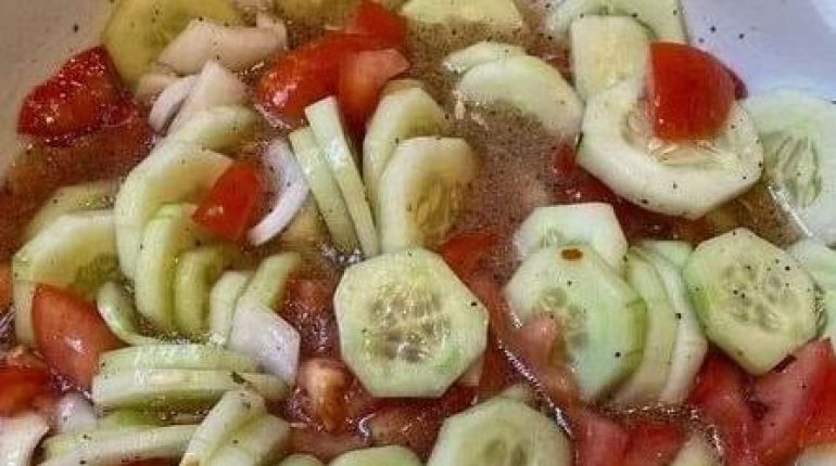 Accompagnement Aneth Concombre Recette américaine Salade composée Vinaigre de cidre 