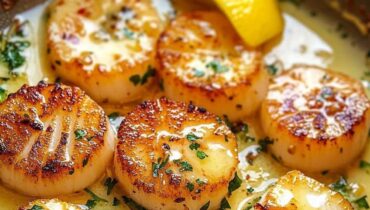 beurre citron Cuisine rapide Fruits de mer Noix de Saint-Jacques Plat élégant Recette américaine