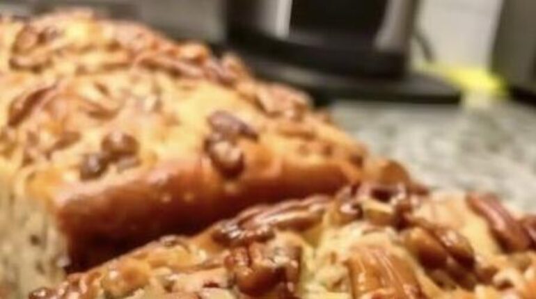 Brioche perdue Dessert rapide Gâteau au café Pain aux noix de pécan Pâtisserie Recette américaine