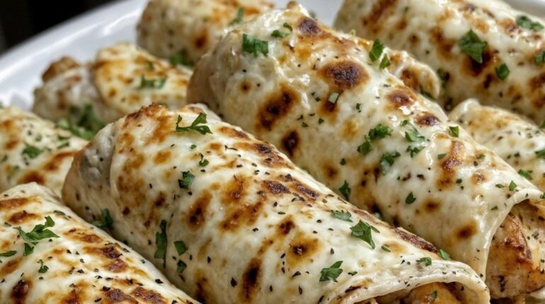 Cuisine facile Poulet Recette rapide Repas 20 minutes Sauce crémeuse Wraps