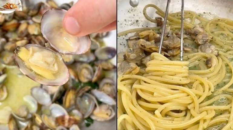 Spaghetti aux palourdes : pourquoi la version napolitaine à la sauce blanche surpasse la recette rouge classique Cuisine italienne Fruits de mer Palourdes Recette américaine Sauce blanche Spaghetti