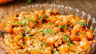 Chorizo Crumble salé Fanes de carottes Miel ail Plat principal Recette américaine 