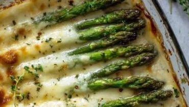 Asperges Bacon Casserole fromage Plat réconfortant Recette beauté