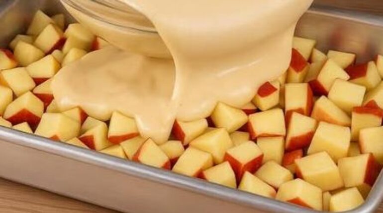 Cuisine familiale Desserts Gâteau aux pommes Pâtisserie Recette facile