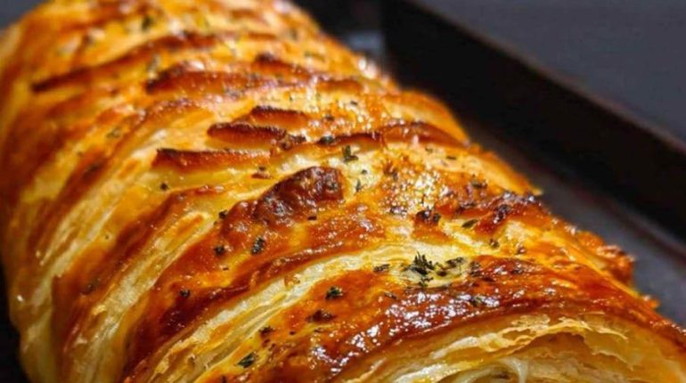 allocation de rentrée scolaire Brunch champignons Dîner Jambon Pâte feuilletée Recette rapide 