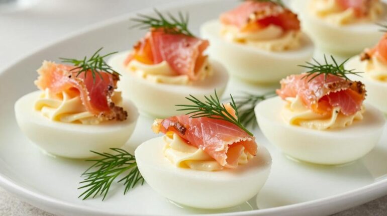 allocation de rentrée scolaire Apéritif Cuisine rapide Œufs mimosa Recette facile Saumon fumé